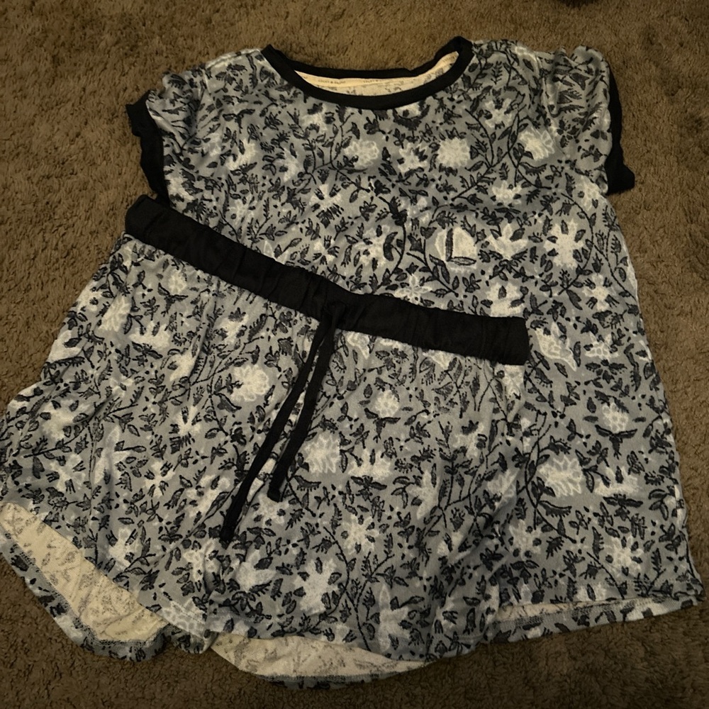 Lucky Brand Blue Floral Print Pajama Set